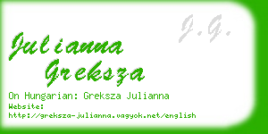 julianna greksza business card